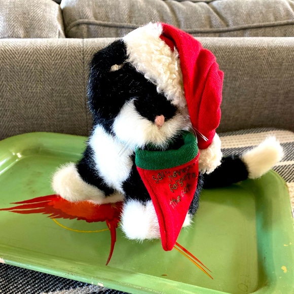 Rare Boyds Bear Plush Santa Claws Cat With Santa Hat 🎄 - Picture 1 of 8